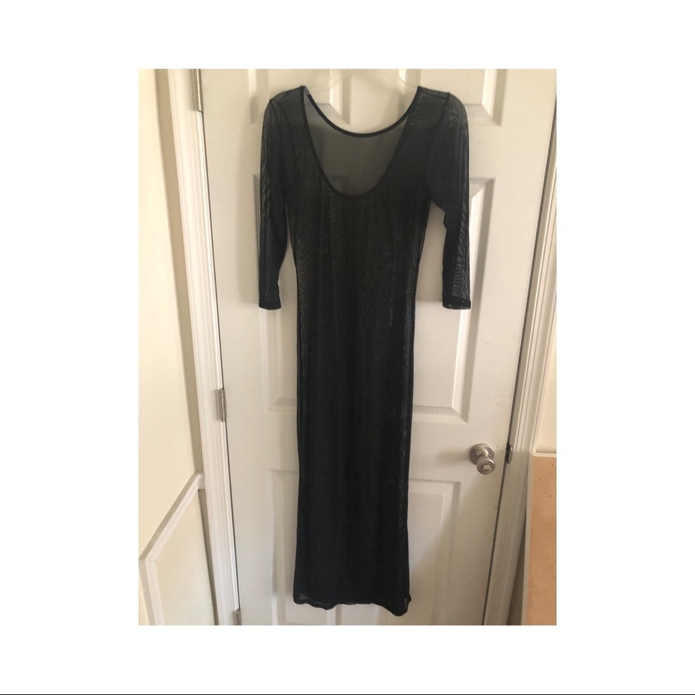 Mesh black dress
